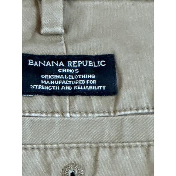 Banana Republic Mens Mason Chinos, Olive Green, 38x30 - Picture 6 of 6